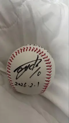 メ*6様 福岡ソフトバンクホークス 上沢直之選手 直筆サインボール