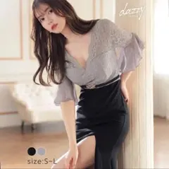 dazzy storeレーススリーブマーメイドドレス M