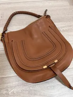 Chloé クロエ Marcie マーシー レザー ショルダーバッグ ブラウン