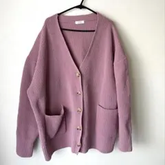 LOWRYSFARM ピンク カーディガン