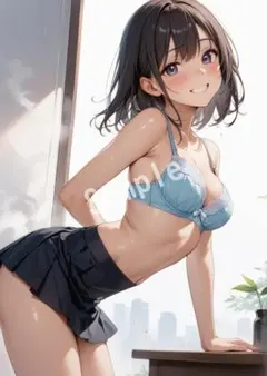 アニメファンアート JK グラビア A4 ポスター イラスト ★00208344