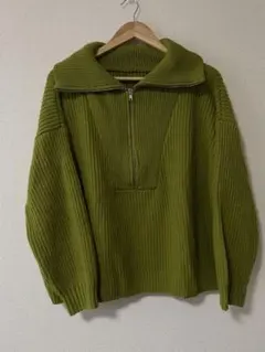 ハーフジップニット/アノラック