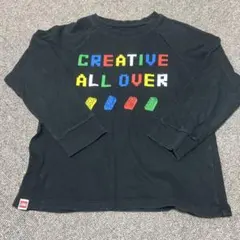 LEGO キッズ トレーナー ブラック 120cm UNIQLO