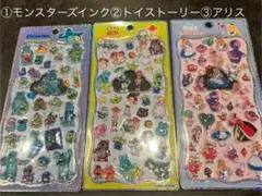 3枚セット　プチドロップステッカー　ディズニー