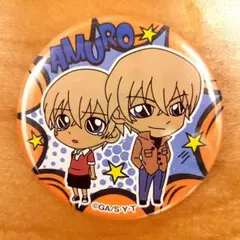 【美品/レア】名探偵コナン 安室透 缶バッジ 降谷零 バーボン 公式グッズ