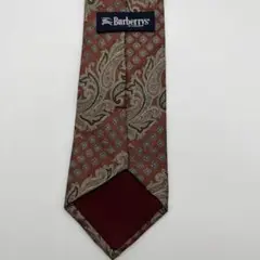 美品✨️ バーバリー ネクタイ 高級シルク バーバリー ペイズリー柄