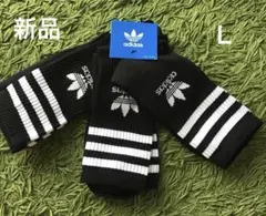 adidas Originals ソックス 3足 ブラック L 28-30cmのサムネイル