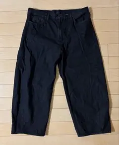 GU バレルレッグジーンズ 40inch ブラック