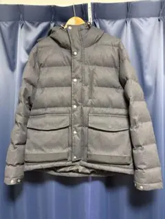グレー ダウンジャケット フード付き