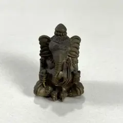 ガネーシャ 仏像 置物 金属製 ミニチュア