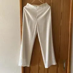 日本製美品♡Romache♡綺麗目ワイドパンツ♡オフホワイト♡サイズ9
