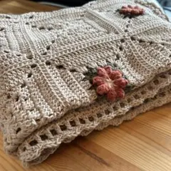 手編みブランケット