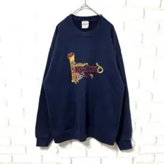 SANTEE 90s vintage 長袖　トレーナー　アメリカ製　刺繍