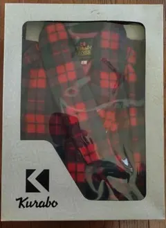 Kurabo ROBE クラボウ ローブ Lサイズ 赤チェック 未使用