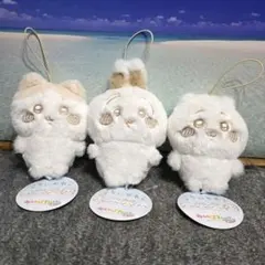 ちいかわ うさぎ ハチワレ ぬいぱれっと～ミルクいろ～ マスコット 3体セット