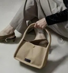 SALON adam et rope' ジャガードワンハンドルバッグ