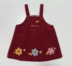 ミキハウス　ジャンパースカート　80サイズ　レトロ　ワンピース