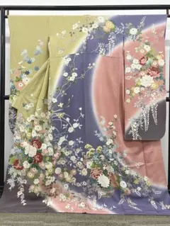 振袖 やまと扱い 刺繍 金彩 紋意匠 身丈165cm 撥水加工済 HKT158 