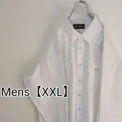 F94【US輸入】Wrangler　長袖シャツ【メンズXXL】ホワイトストライプ