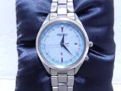【新品電池/稼働】セイコー ルキア 腕時計 クォーツ クロノグラフ ブルー 電池交換済 美品】SEIKO LUKIA(セイコールキア) ネイビー クロノ