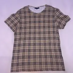 BURBERRY 半袖Tシャツ M ベージュ・チェック柄