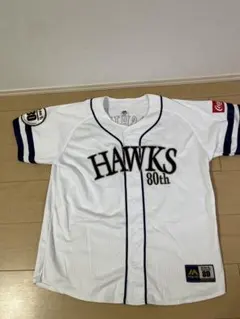 刺繍・L】ソフトバンクホークス 80周年 記念ユニフォーム 東浜巨 #16