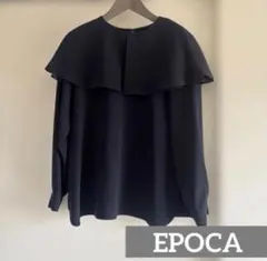 EPOCA エポカ ケープカラー ブラウス 長袖 ネイビー 40のサムネイル