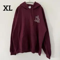 GILDAN【XL】プルオーバーパーカー ボルドー カナダ ゆるだぼ ストリート