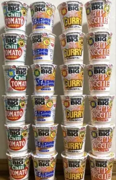 カップヌードルBIG 醤油 シーフード チリトマト カップ麺 30個 - メルカリ