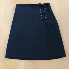 INGNI ミニスカート　レースアップ　M 黒