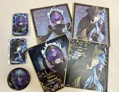 【ツイステ】イデア オルト 色紙 缶バッジ