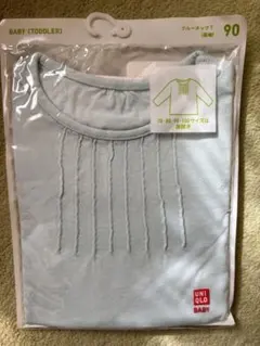 UNIQLO ベビー 長袖Tシャツ 90 ライトブルー