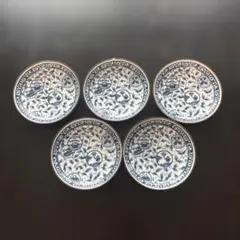 異国情緒 染付 皿 5枚セットのサムネイル