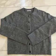 【新品】GU パフニットクルーネックカーディガン