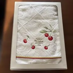 【未使用】Richard Ginori チェリー柄 バスタオル 箱無しのサムネイル