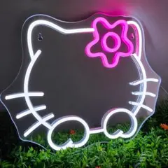 SANRIO】Hello Kitty LED壁掛け時計いちご ネオンクロック - メルカリ