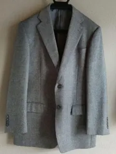 ■STUDIO by DURBAN グレー テーラードジャケット ウール混紡