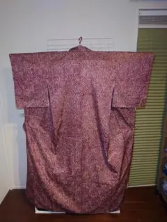 美品　しつけ付き　洗える着物　小紋　袷