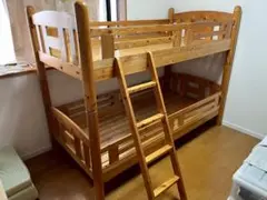 木製二段ベッド 中古　【引取】　分解済