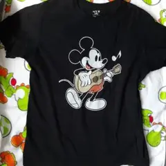 UNIQLO ミッキーマウス Tシャツ 150サイズ 黒