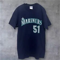 00s Majestic Tシャツ イチロー MARINERS 茄子紺 メンズ - メルカリ