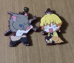 【まとめ買いお得】我妻善逸 嘴平伊之助 ラバーキーホルダー 鬼滅の刃