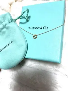 Tiffany&Co.ネックレスオープンハート K18 ローズゴールド