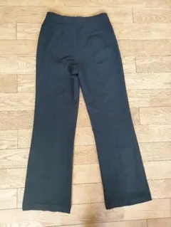 ストレッチ パンツ ストレート ボトムス レディース 黒 ブラック スラックス