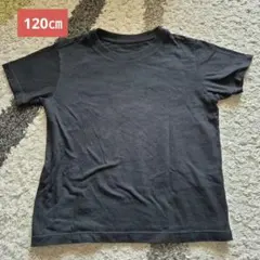 ●中古●UNIQLO KIDS クルーネックTシャツ ブラック 120㎝のサムネイル