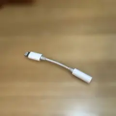 Lightning イヤホン 変換コネクタ アダプタ ホワイト