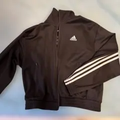 adidas 黒 ジップアップジャージ