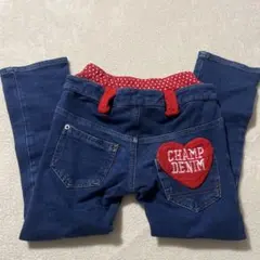 ハート刺繍デニムパンツ　120