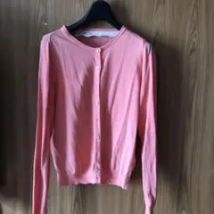 earth music&ecology ピンク 長袖カーディガン S