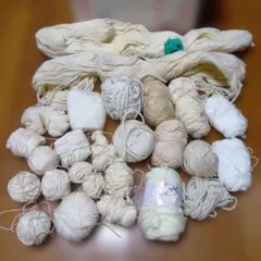 ホワイト・クリーム系糸‼️